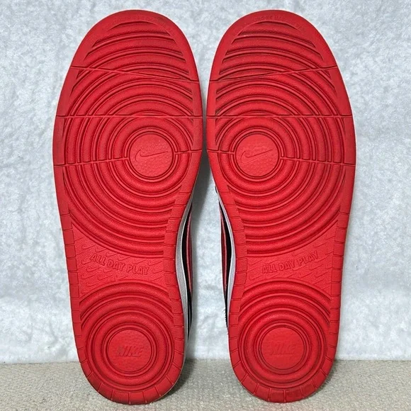 Nike Big Kids Court Borough Low 2 Black Leather Athletic Sneakers Shoes SZ 7Y - Picture 8 of 11